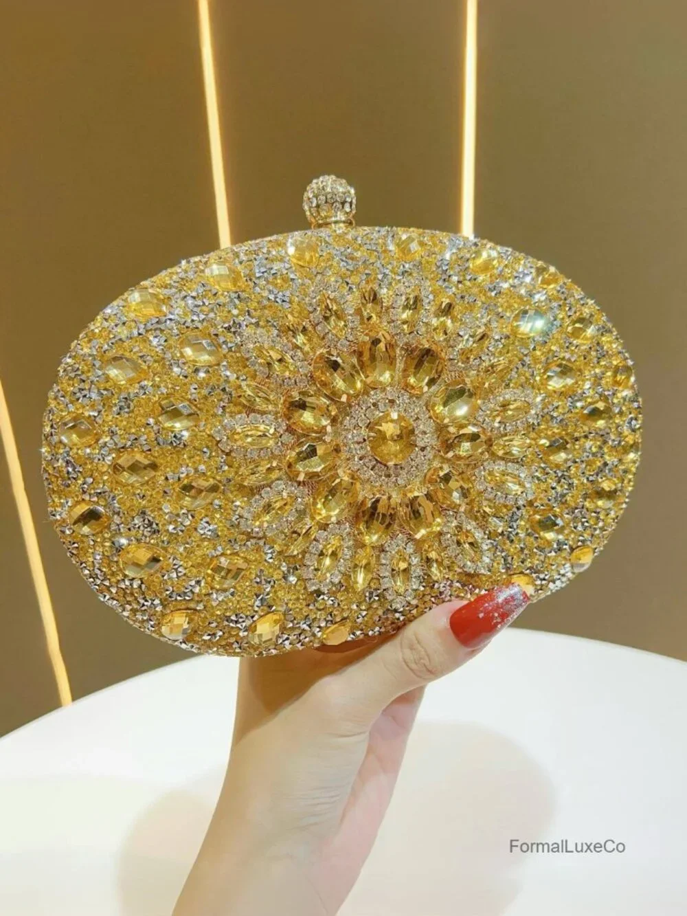 Sparkling Evening Clutch with Adjustable Strap